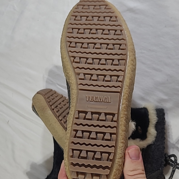 Tecnica Goat Hair Boots US size 8 womans EU 39.5 black and tan - Picture 7 of 11
